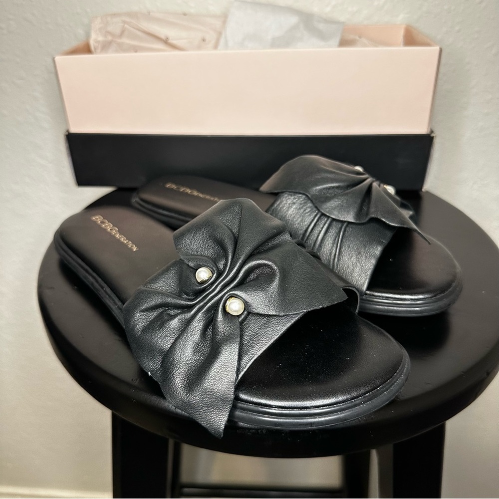 BCBG Black Eleni Sandal, 7.5